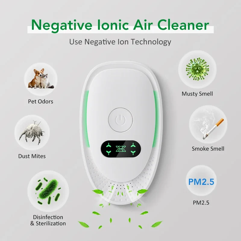 Purificateur d’Air Ionique Silencieux Prise Murale