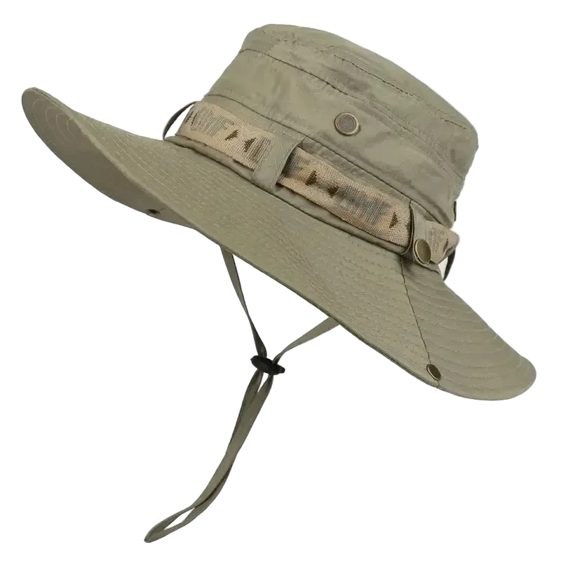 Chapeau d'Été à Large Bord et maille - Protection UV