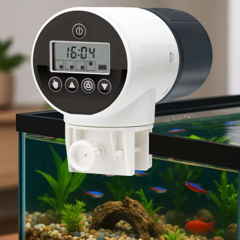 Bubbly Automatic Fish Feeder with Digital Screen