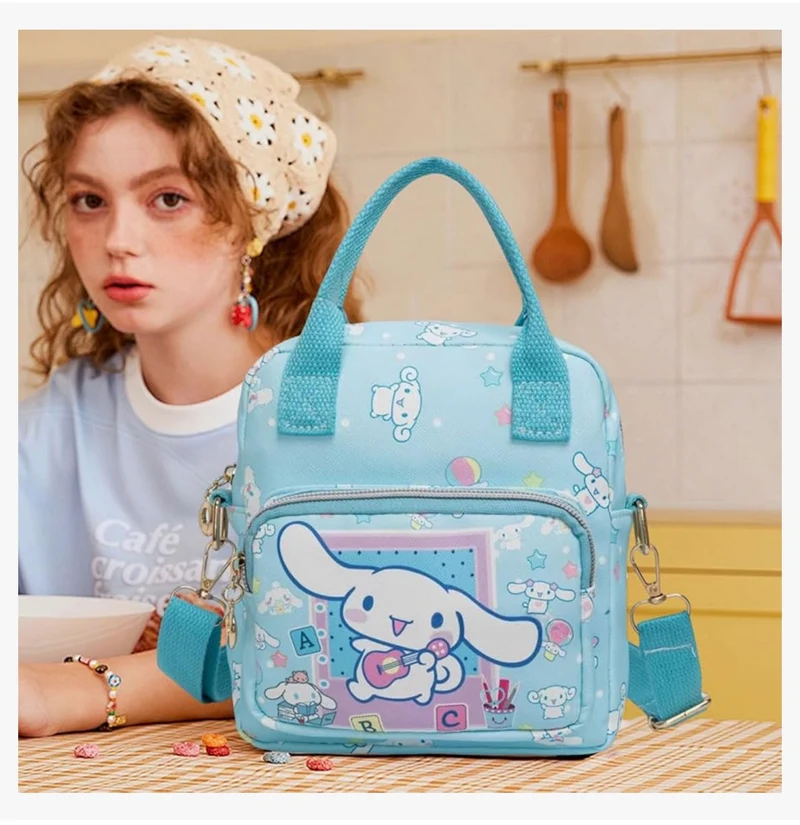 Cute Cartoon Tote Bag, Crossbody Bags for Girls, Adjustable Strap Sling Backpack