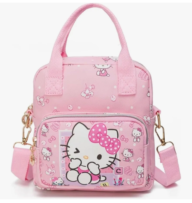 Cute Cartoon Tote Bag, Crossbody Bags for Girls, Adjustable Strap Sling Backpack - (PINK)
