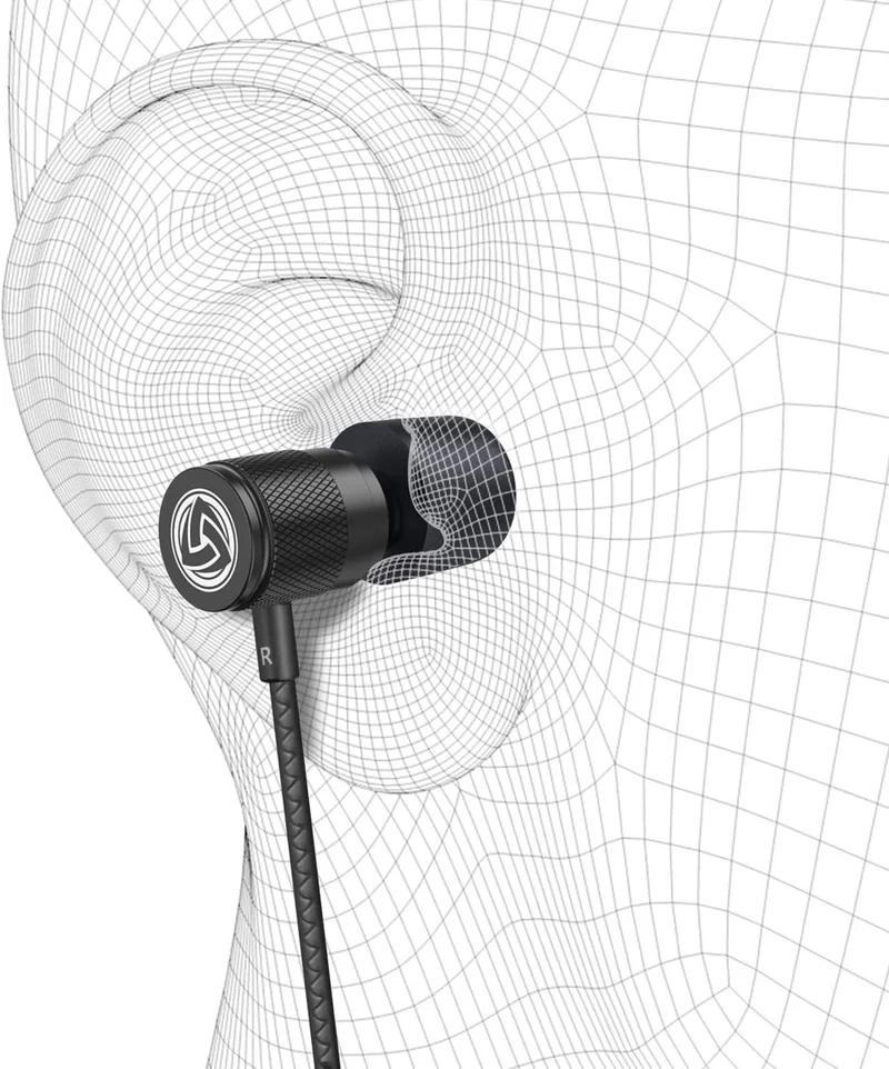 Ultra Wired Earbuds in-Ear Headphones, Earphones with Microphone, Noise Isolating Ear Buds, Memory Foam for iPhone, Samsung, School Students, Kids, Women, Small Ears