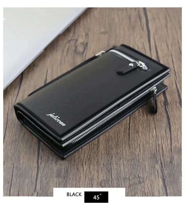 Portefeuille long + Porte-cartes + Porte-monnaie intégrés