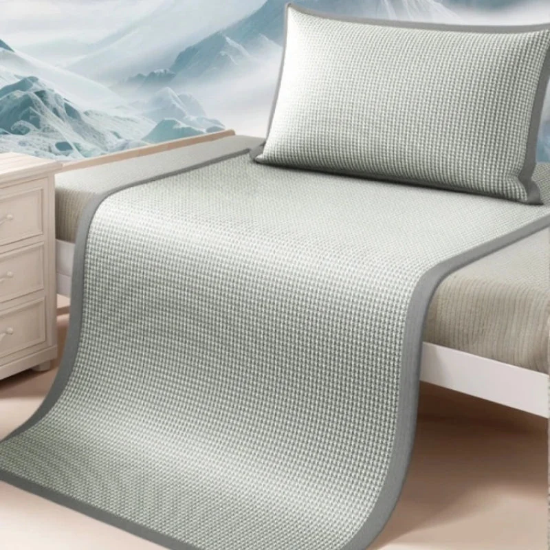 Tapis de Lit Rafraîchissant – Effet Soie Glacée et Tissu Respirant pour les Nuits d’Été