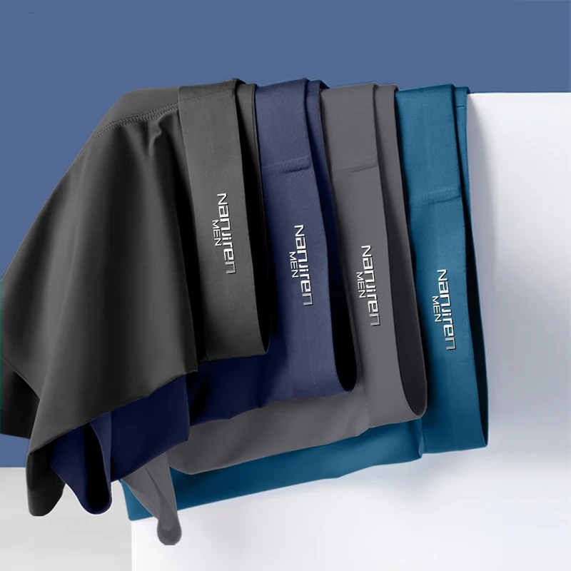 Lot de 4 Boxer en soie glacée anti bactérien