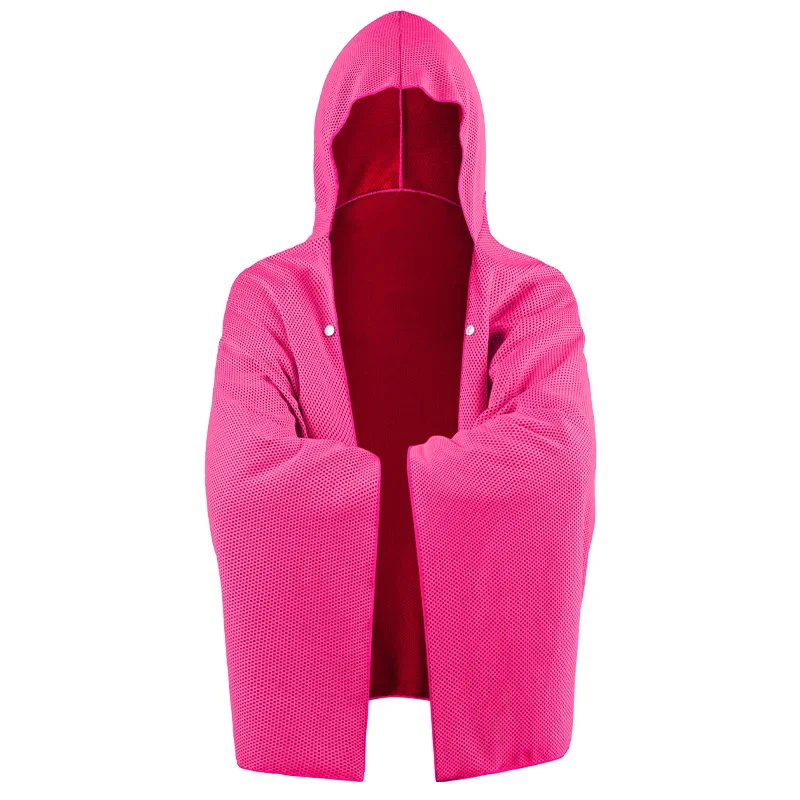 Poncho de Bain Rafraîchissant Multifonctions à Capuche – Serviette XXL Ultra Absorbante