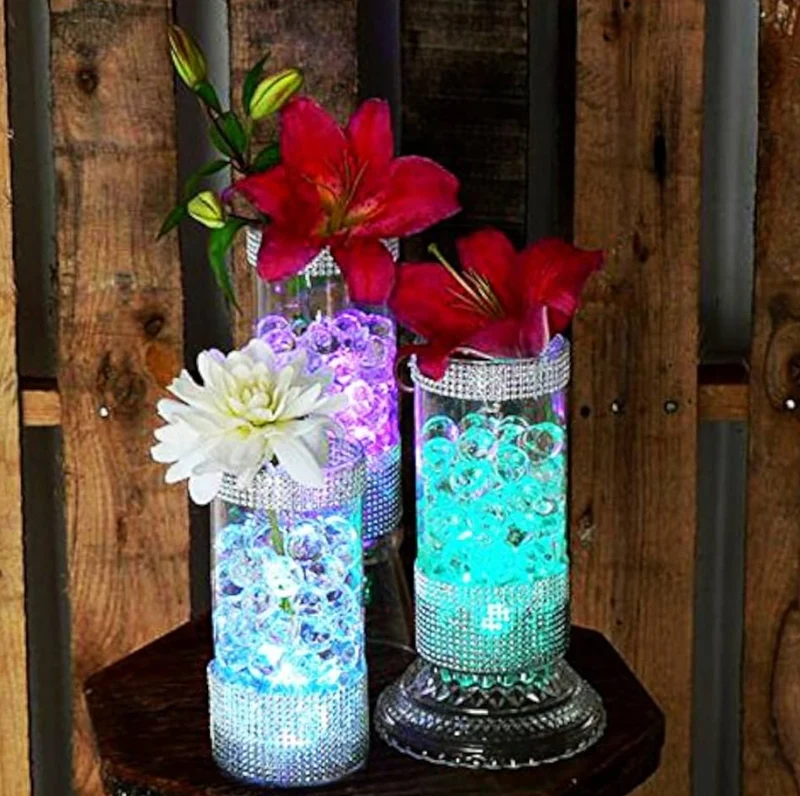 Halloween Lights Submersible LED Lights Battery Powered Underwater Waterproof Tea Light Decor Lighting - Teal