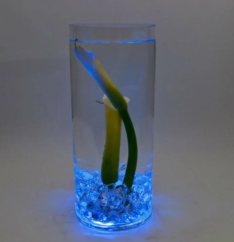 Halloween Lights Submersible LED Lights Battery Powered Underwater Waterproof LED Tea Light for Events Lighting - (Blue)