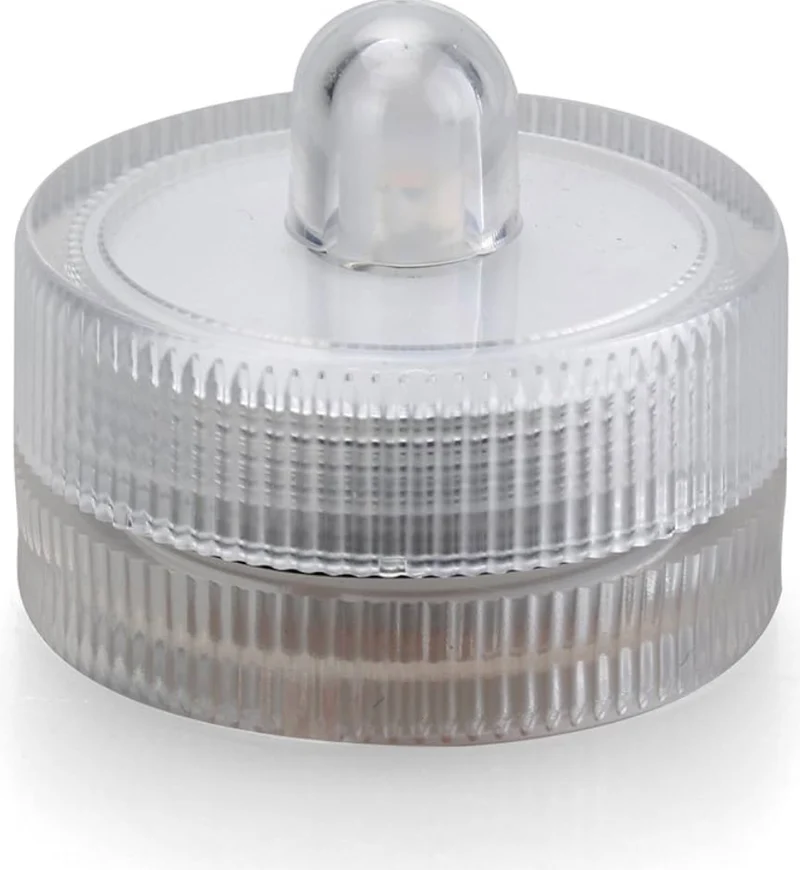 Halloween Lights Submersible LED Lights Battery Powered Underwater Waterproof LED Tea Light for Events Home Decor Lighting - (White)