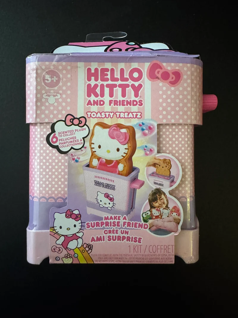 Cookeez Makery Hello Kitty & Friends Oven Playset – Interactive Bake & Reveal Toy, Includes Mystery Warm Scented Plush (Hello Kitty, Cinnamoroll, or My Melody), Mixing Tools, Dough, Accessories, 5+