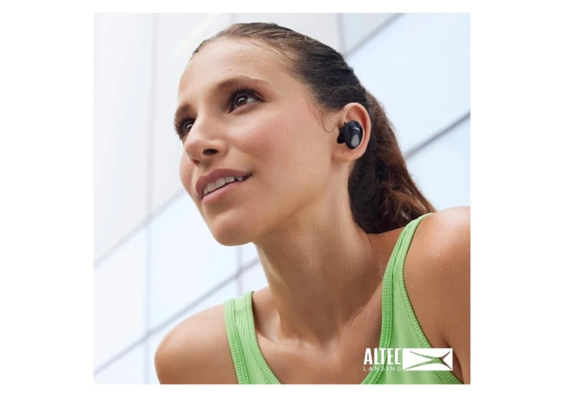 Altec Lansing - Wireless Bluetooth Waterproof Sport Earbuds - (Black)