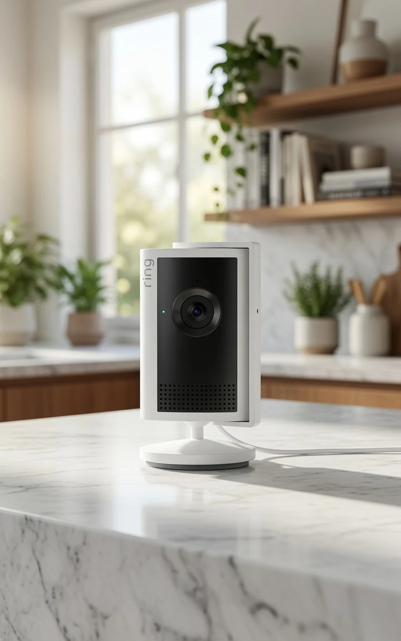 Ring Indoor Cam Plus 2K HD Security Camera - (White) Newest Model