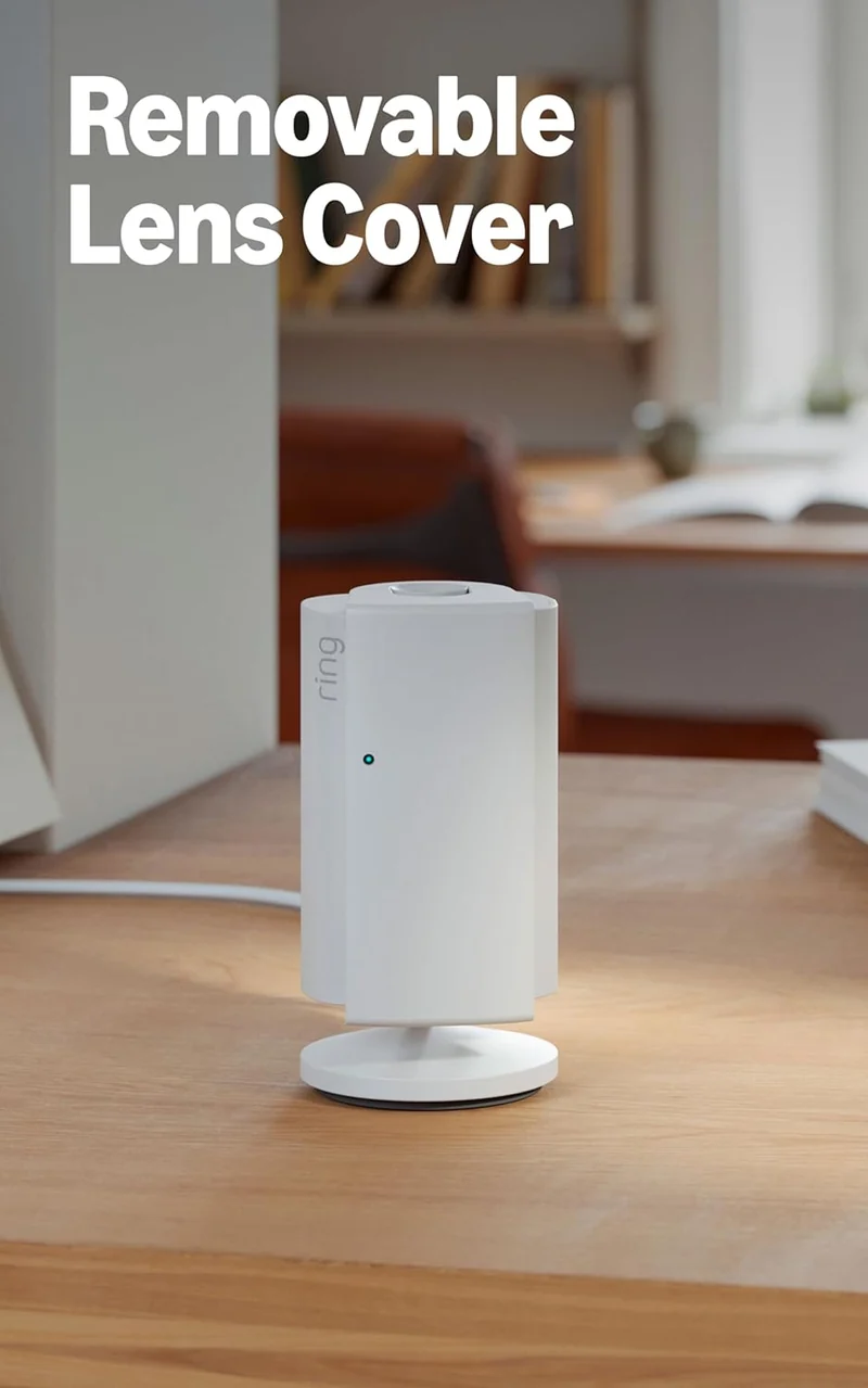 Ring Indoor Cam Plus 2K HD Security Camera - (White) Newest Model