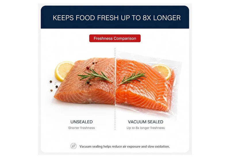 Food Vacuum Sealer, Powerful & Compact One-Touch Automatic Sealer for Cold, Wet, Moist, and Dry Foods - (Black)