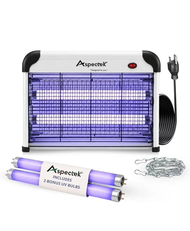 20W Electric Bug Zapper, High Voltage Mosquito and Fly Killer, Heavy Duty 360° Gnat Trap