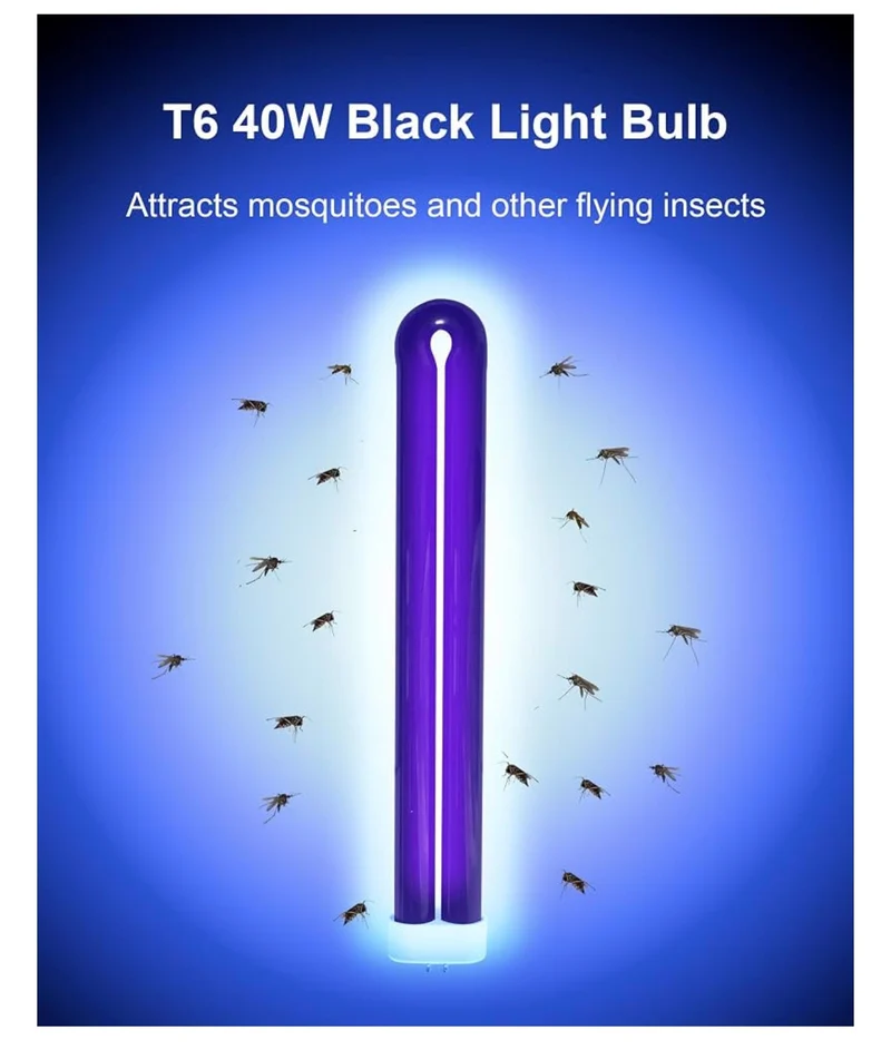 BB-40blk 40W Black Light Replacement Bulb Compatible with Black Flag Model BZ-40BLK, BZ-40DX, BZ-40MAX Bug Zapper (2 Pack)