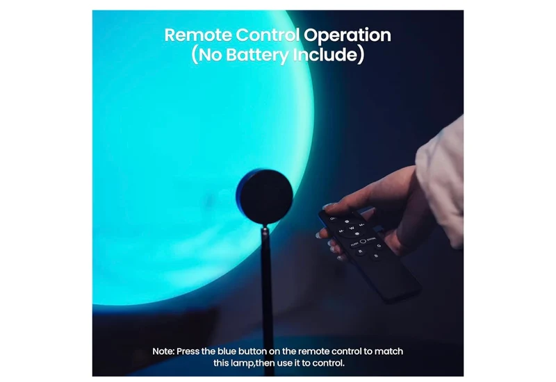 Sunset Lamp Projector w/ Remote Control, Multiple Colors LED APP Control Sunset Light Three Control Methods Night Light