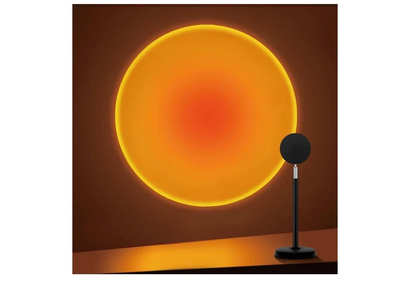 Sunset Lamp Projector,180 Degree Rotation Sun Projection Light Led Night Light Floor Lamp w/ USB Port