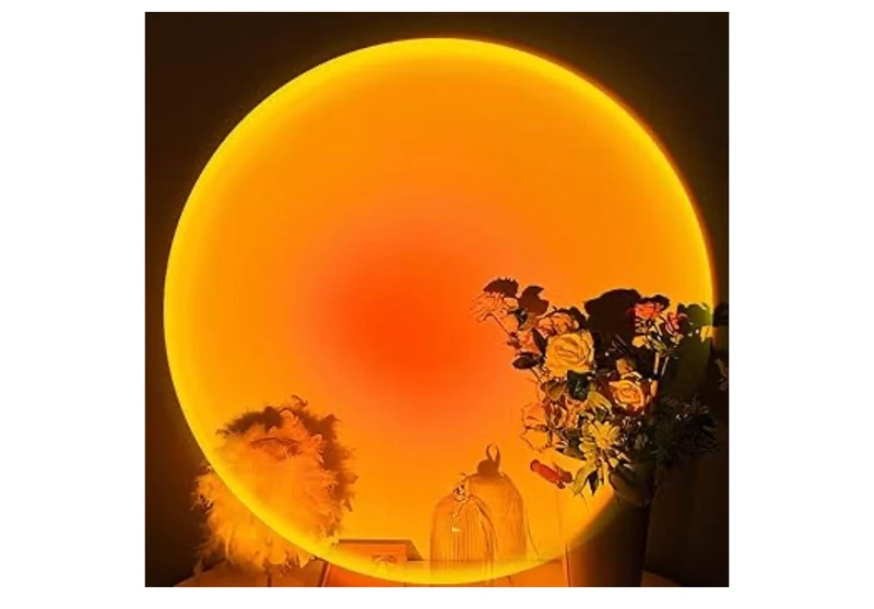 Sunset Lamp Projector,180 Degree Rotation Sun Projection Light Led Night Light Floor Lamp w/ USB Port