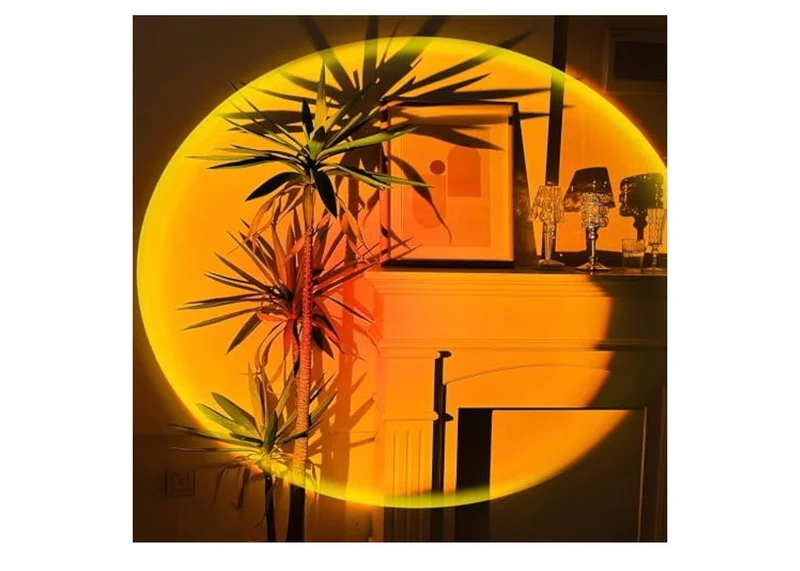 Sunset Lamp Projector,180 Degree Rotation Sun Projection Light Led Night Light Floor Lamp w/ USB Port