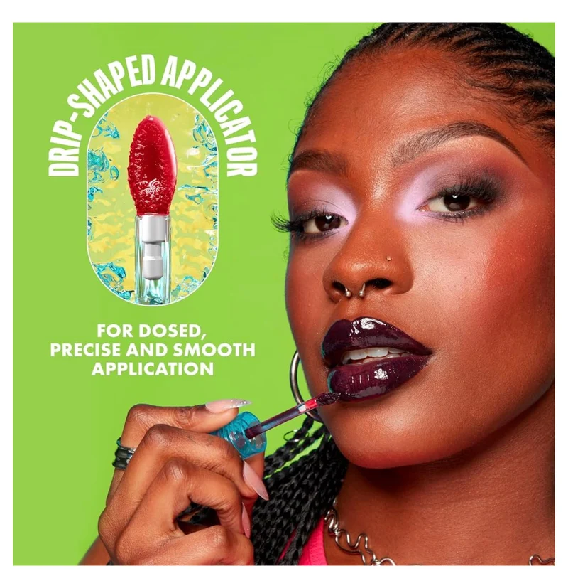 NYX PRO MAKEUP Lip IV Hydrating Glossy Lip Stain, Long-Lasting, Tinted, Vegan Formula with 12 HR Hydration - Petal Pourin' (Pink)