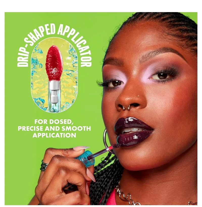 NYX PRO MAKEUP Lip IV Hydrating Glossy Lip Stain with 12HR Hydration - Cranberry Splash (Red)