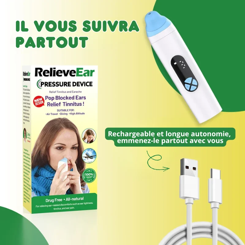 Dispositif Électrique Soulagement Pression et Acouphènes
