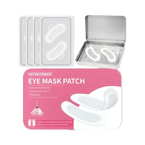 Lot de 4 Patchs pour Yeux Microneedling Réutilisables