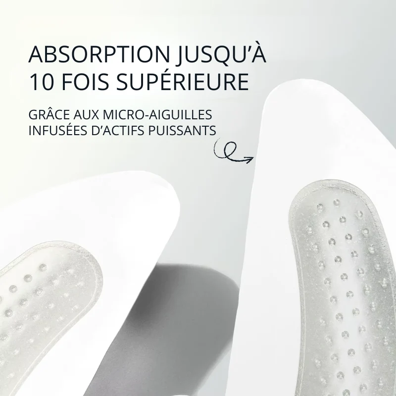 Lot de 4 Patchs pour Yeux Microneedling Réutilisables