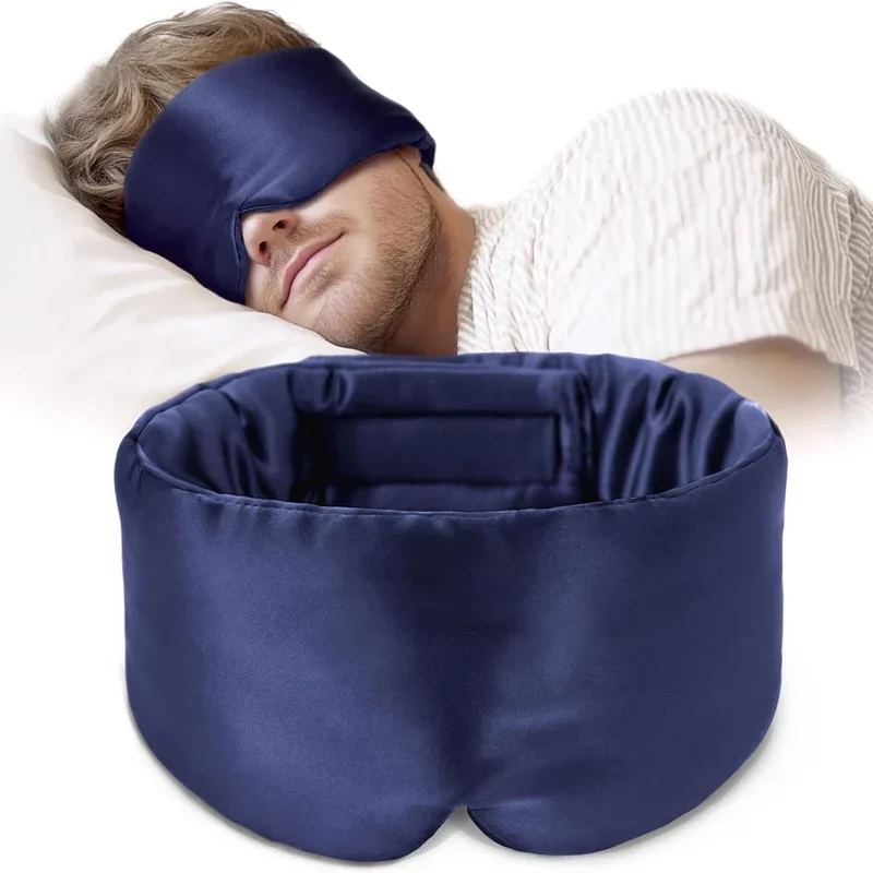 Bandeau de Sommeil XL en Soie de Mûrier Réglable