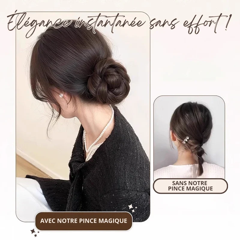 Pince Magique à Faux Chignon Tressé