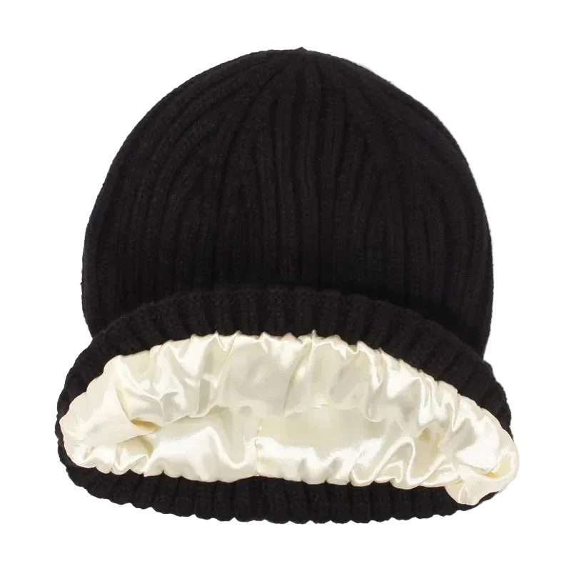 Bonnet Mixte Doublure en Satin - Prenez soin de vos Cheveux