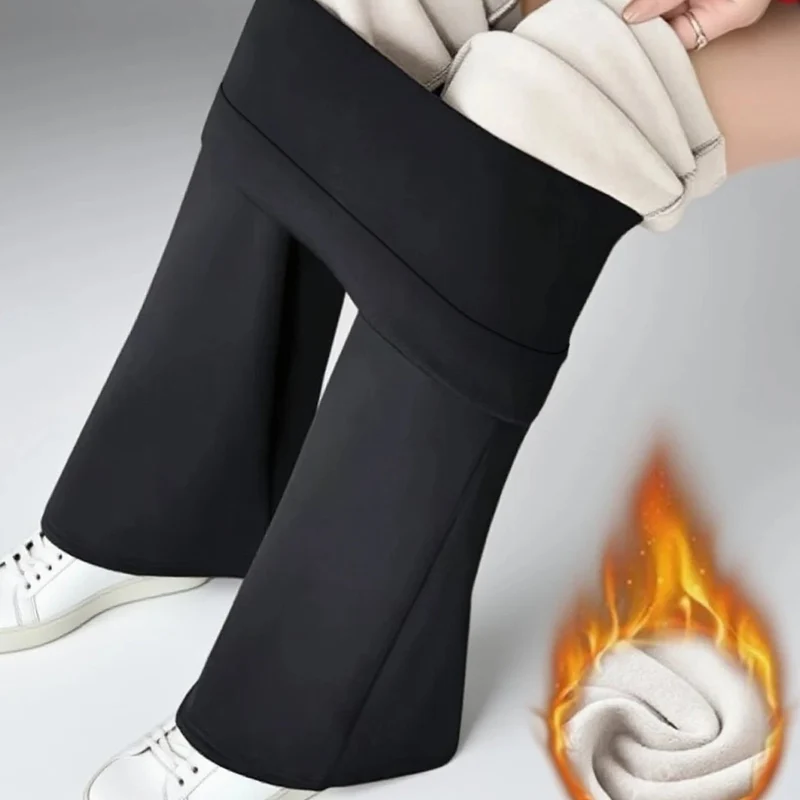 Legging Évasé Large Doublure Polaire