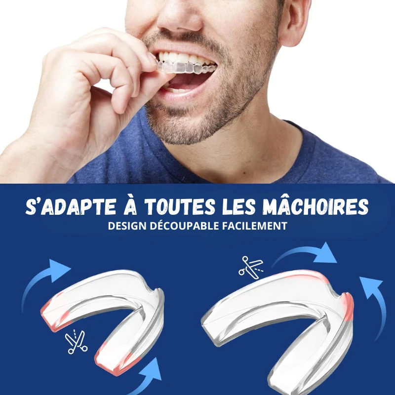 Lot de 4 Gouttières à Modeler Anti-Ronflement
