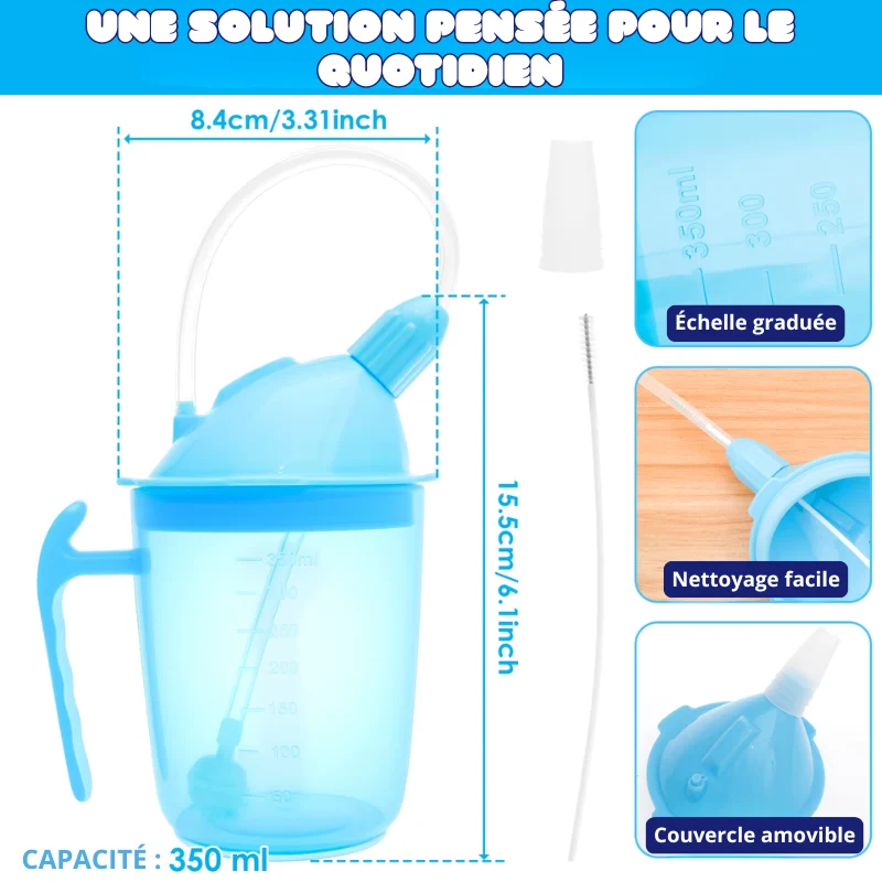 Tasse avec Bec Verseur Anti-étouffement pour Seniors