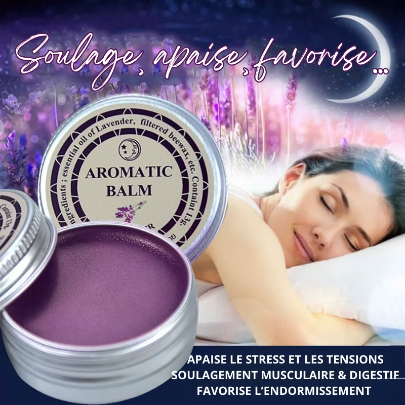 Baume anti-stress à la lavande - Lutte contre les insomnies, stress, anxiété...