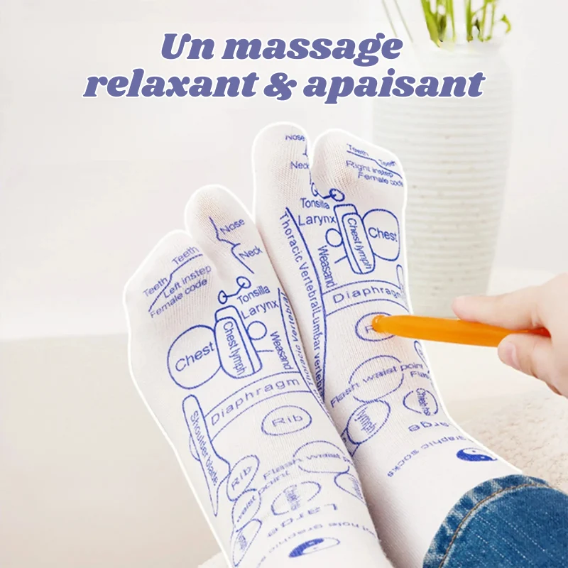 Chaussettes de Réflexologie Plantaire - Accessoires OFFERTS