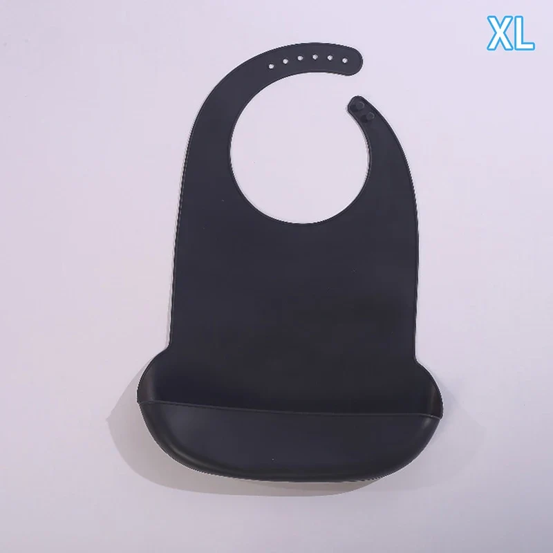 Bavoir Repas Adulte en Silicone – Imperméable & Profond