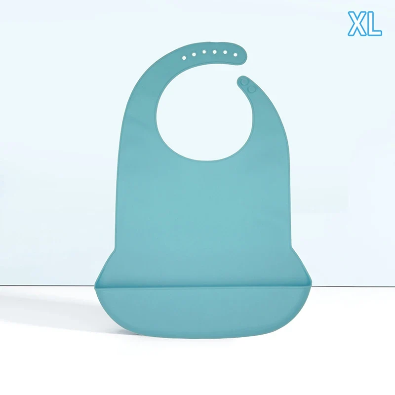 Bavoir Repas Adulte en Silicone – Imperméable & Profond