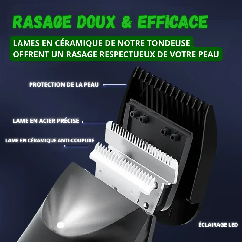 Tondeuse Cheveux & Corps Spéciale Zones Intimes - Homme