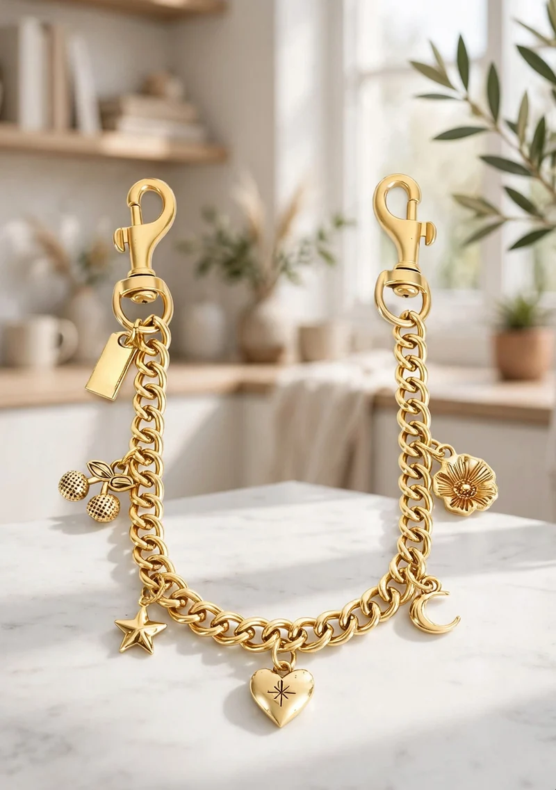 Bag Chain Charms for Women Handbags Purses Totes Accessories - Gold