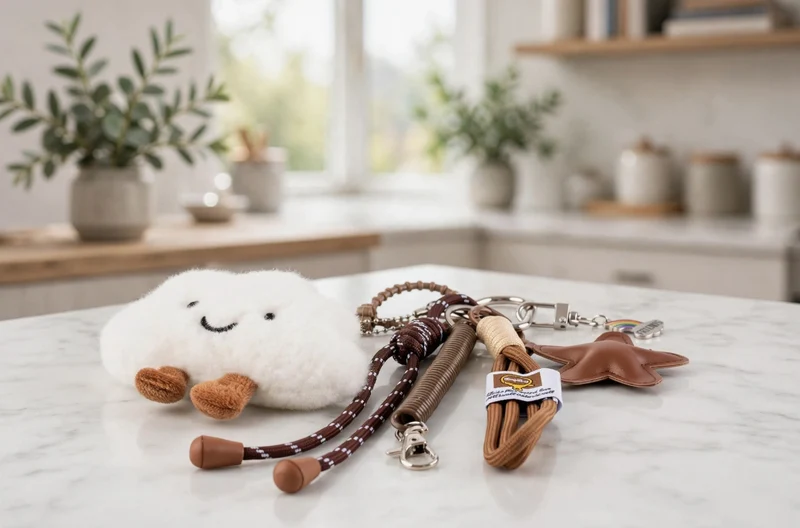 Smiley Cloud Bag Charm Keychain Pendant for Women Handbags Purse Backpack