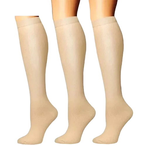 Lot de 3 Chaussettes Médicales montantes de compression