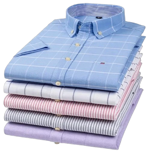Chemises à manches courtes pour hommes - 100% coton