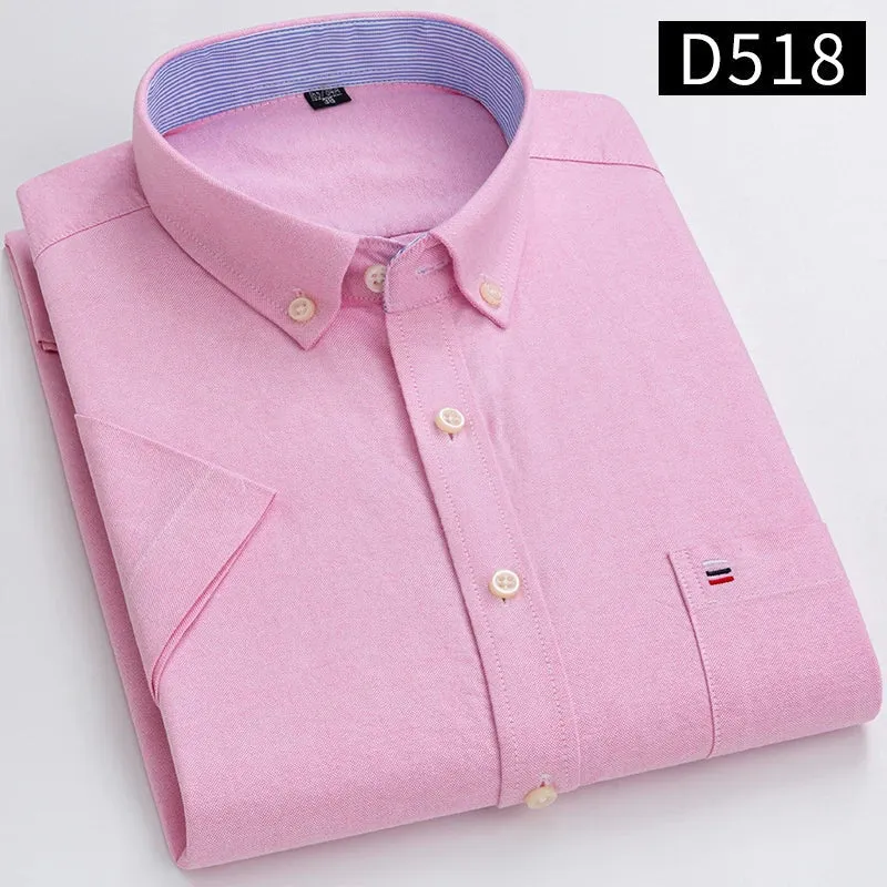 Chemises à manches courtes pour hommes - 100% coton