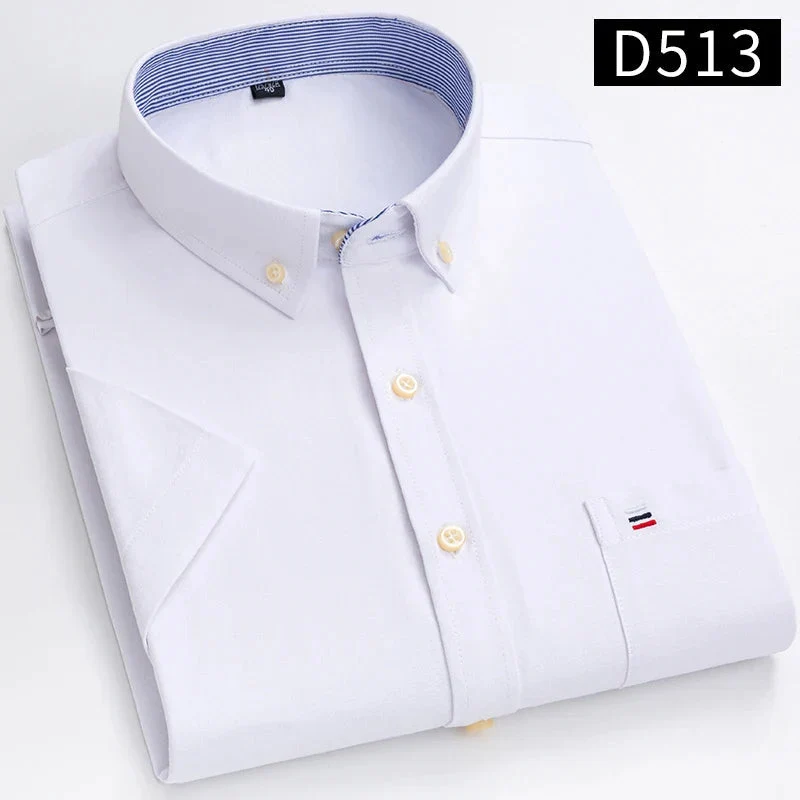 Chemises à manches courtes pour hommes - 100% coton