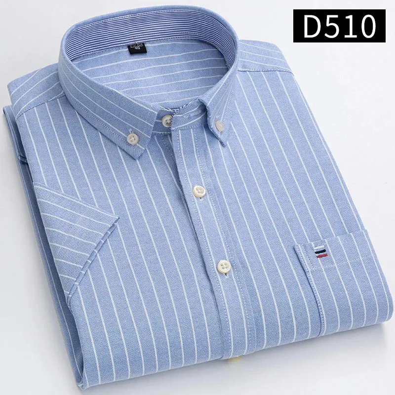 Chemises à manches courtes pour hommes - 100% coton