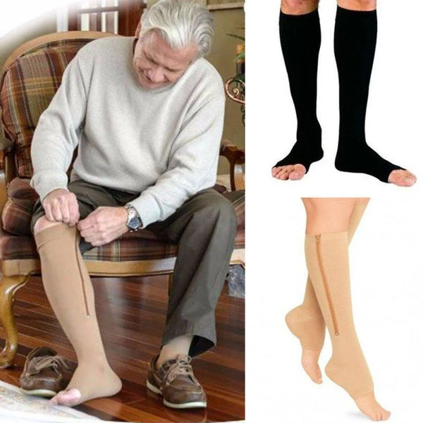 Chaussettes de Compression à Zip