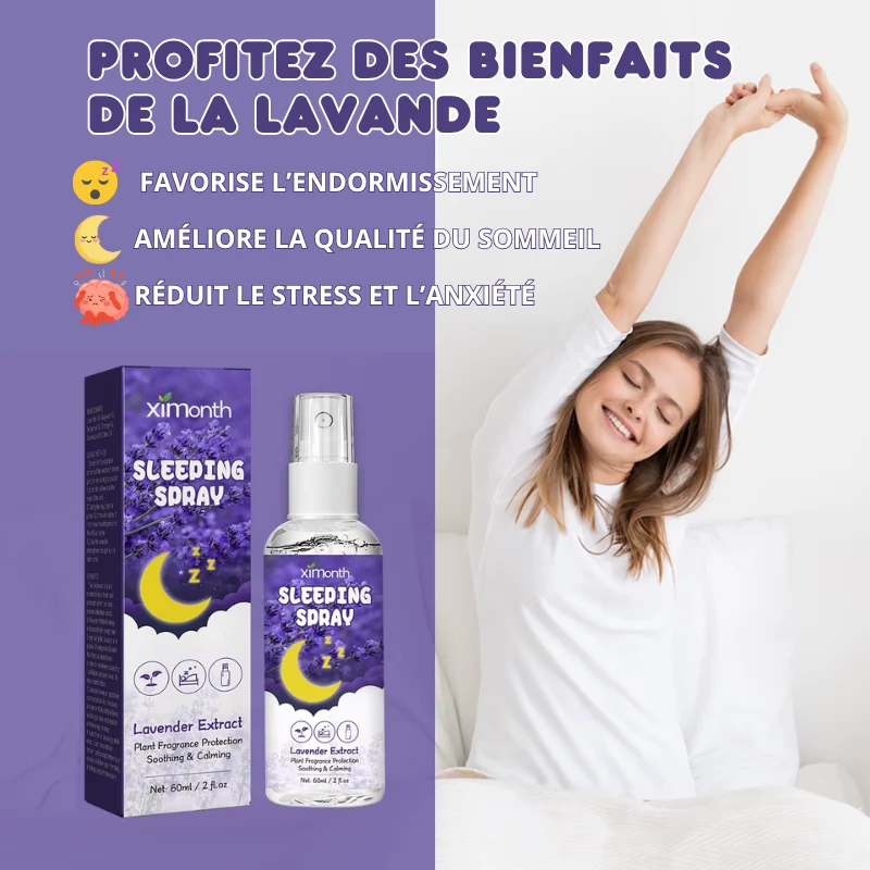 Brume d'Oreiller Nuit Paisible & Relaxation à la Lavande - 1 OFFERTE