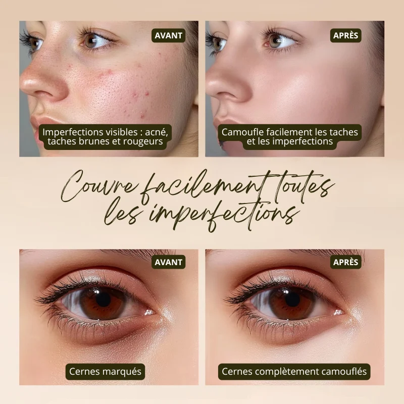 Correcteur ULTRA Couvrant Anti-Cernes Longue Tenue + Pinceau OFFERT